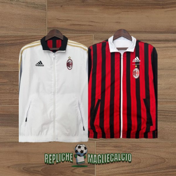 giacca a vento ac milan bianco rojo 2024-2025 - immagine 3