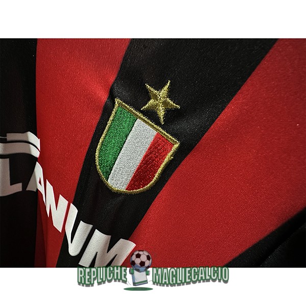 maglia ac milan vintage manica lunga prima 1988-1989 - immagine 2