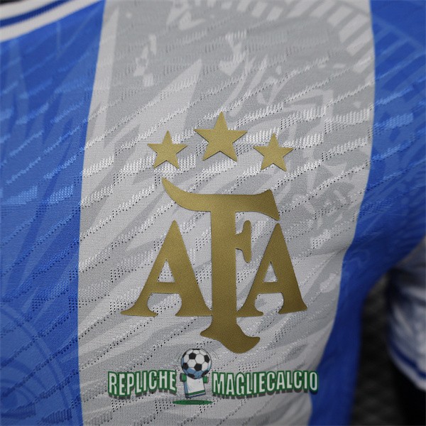 maglia argentina edizione speciale versione player blu bianco grigio 2024-2025 - immagine 3