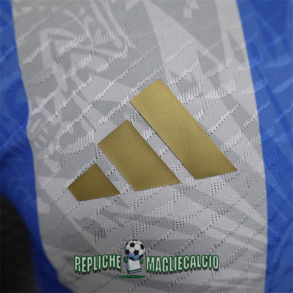 maglia argentina edizione speciale versione player blu bianco grigio 2024-2025 - immagine 4
