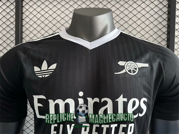 maglia arsenal edizione speciale versione player Trefoil nero 2024-2025 - immagine 2