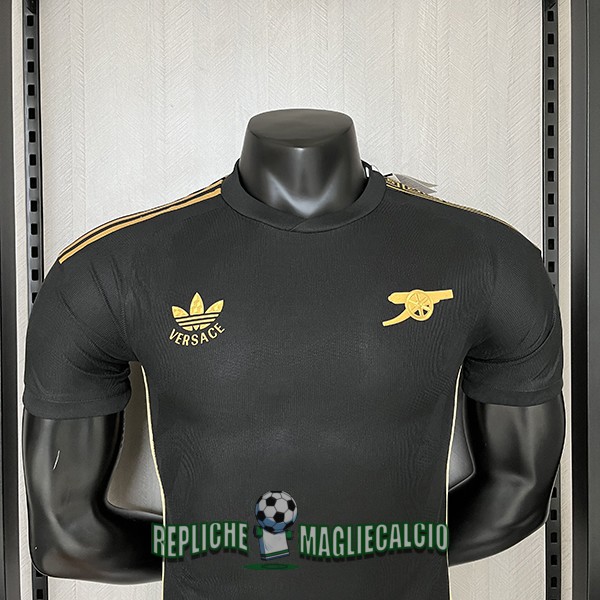 maglia arsenal edizione speciale versione player Versace nero 2024-2025 - immagine 2
