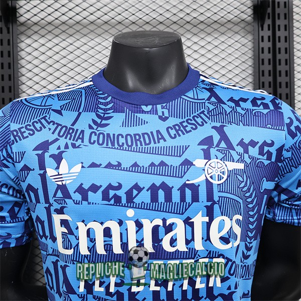 maglia arsenal edizione speciale versione player blu 2024-2025 - immagine 2