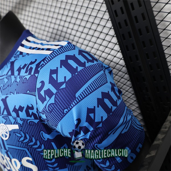 maglia arsenal edizione speciale versione player blu 2024-2025 - immagine 5
