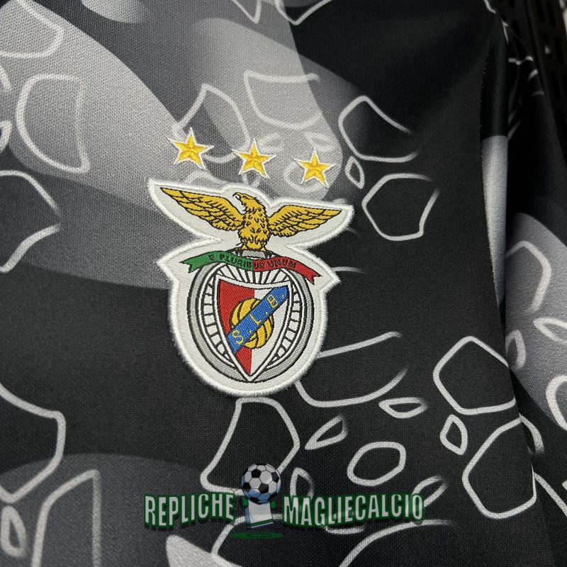 maglia benfica formazione nero bianco 2024-2025 - immagine 3