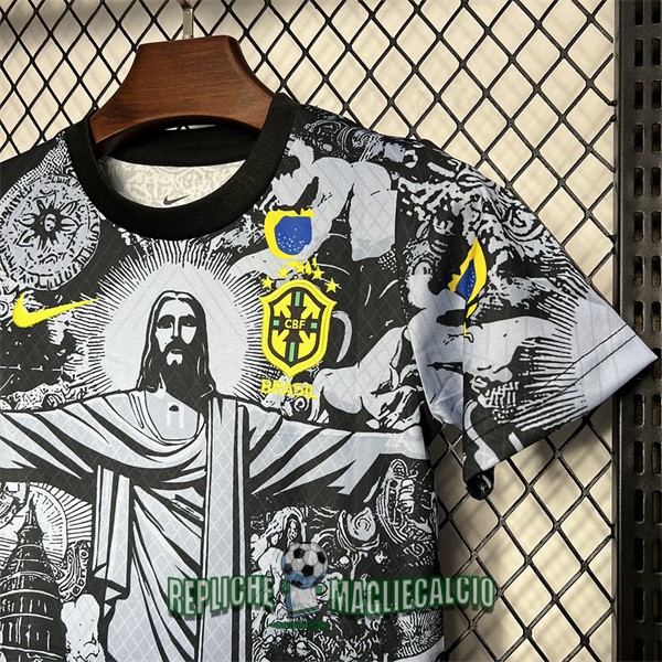 maglia brasile bambino edizione speciale grigio jesus 2024-2025 - immagine 4