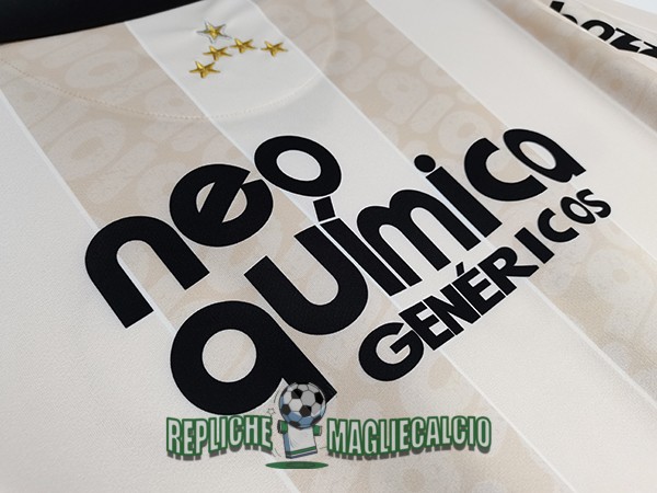 maglia corinthians vintage edizione commemorativa 100th giallo chiaro 2010 - immagine 4