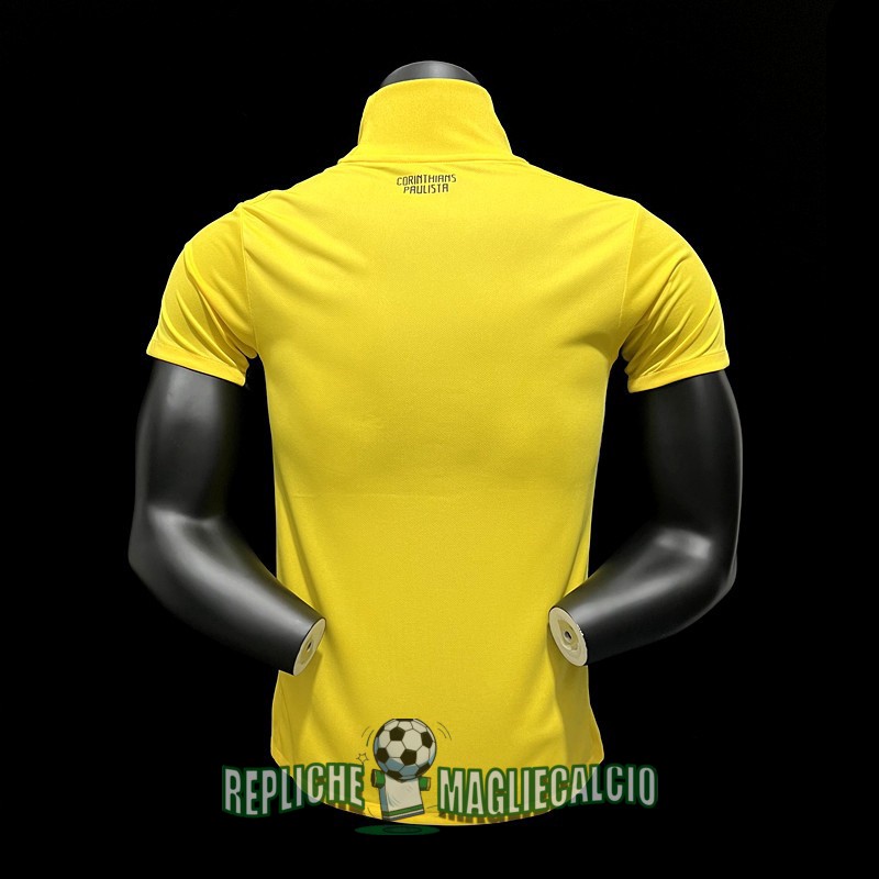 maglia corinthians vintage portiere giallo 2014-2015 (1) - immagine 8