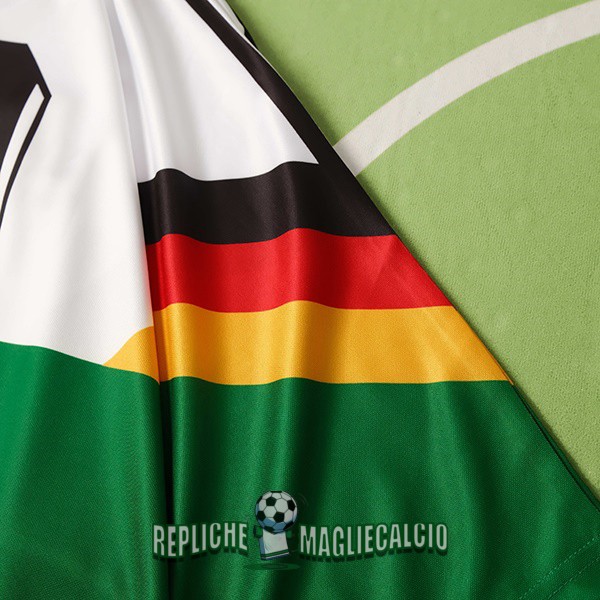 maglia germania vintage edizione commemorativa bianco verde 2018 - immagine 3
