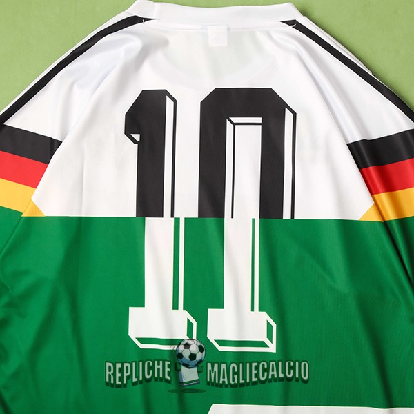 maglia germania vintage edizione commemorativa bianco verde 2018 - immagine 6