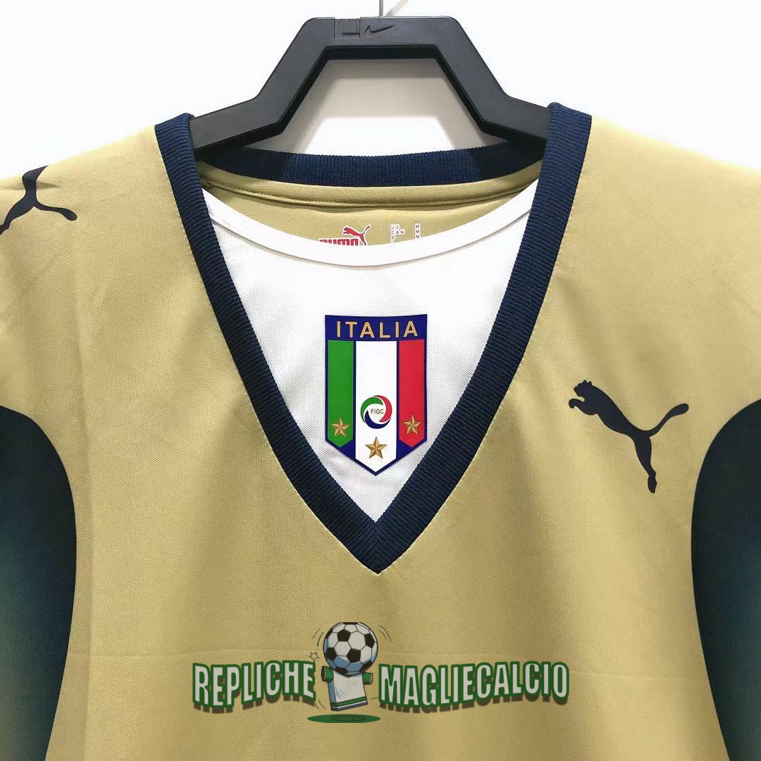 maglia italia vintage portiere oro 2006 - immagine 5