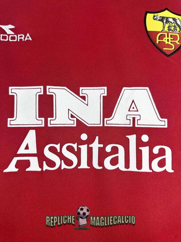 maglia roma vintage manica lunga prima 1998-1999 - immagine 5