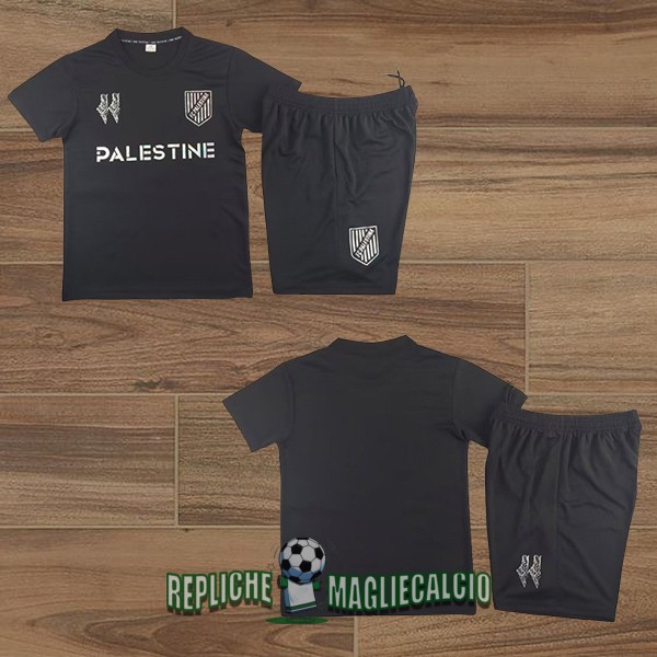 maglia stato di palestina bambino edizione speciale nero 2024-2025