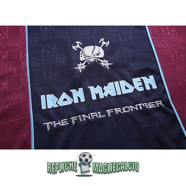 maglia west ham united vintage Iron Maiden edizione speciale blu rojo 2011 - immagine 3
