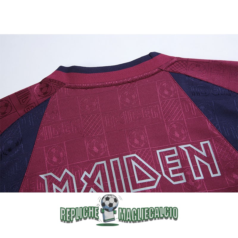 maglia west ham united vintage Iron Maiden edizione speciale rojo blu 2010 - immagine 3