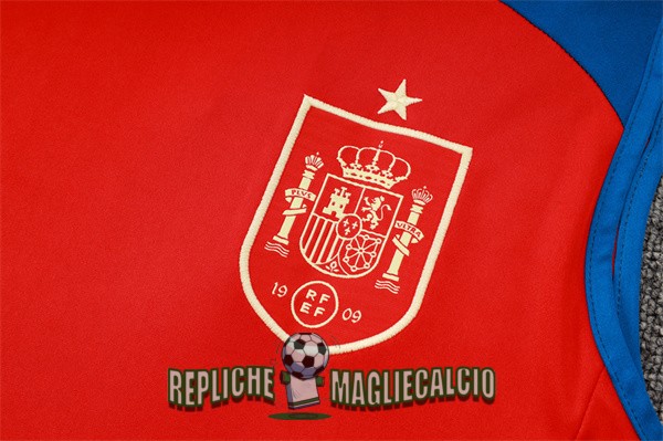 spagna maglia set completo rojo blu 2024-2025 - immagine 3