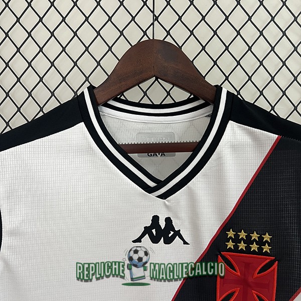 vasco da gama maglia bianco nero 2024-2025 - immagine 2