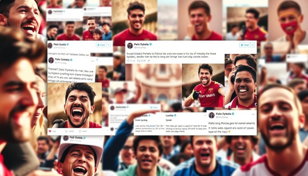 Dybala social media reaction