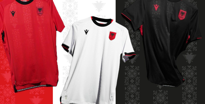 maglia albania macron
