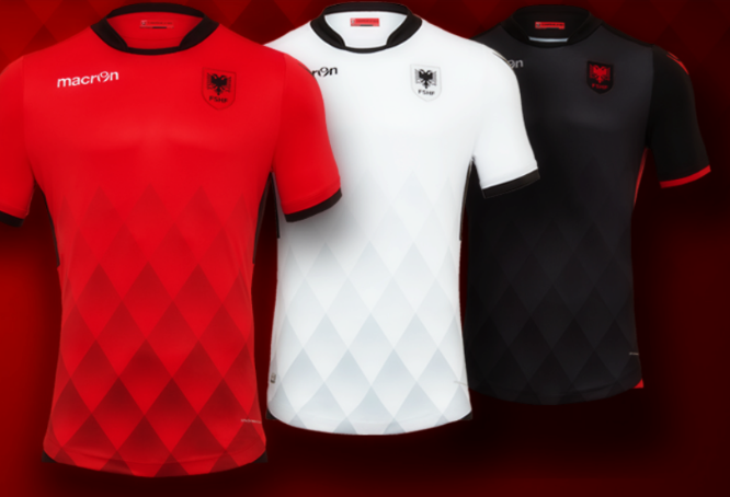 maglia albania macron