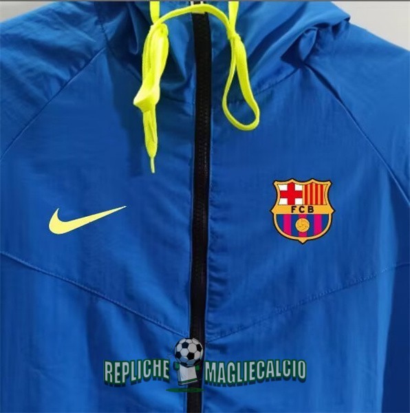 giacca a vento barcellona blu verde 2025-2026 - immagine 2