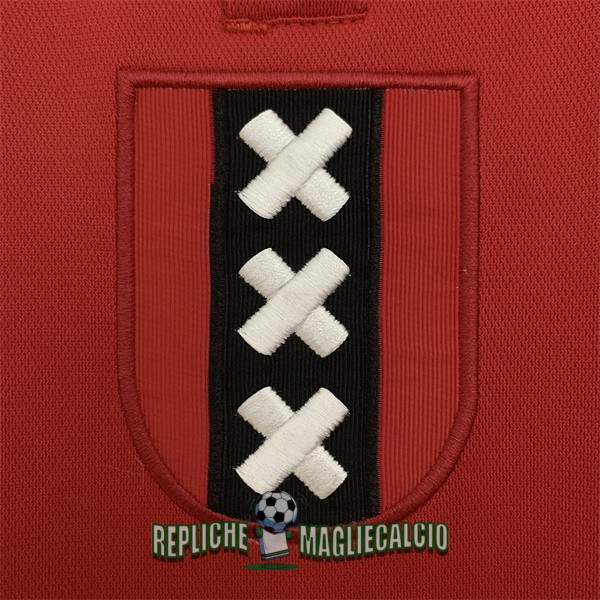 maglia ajax 125 anniversario edizione rojo bianco manica lunga 2025-2026 - immagine 3