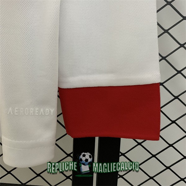 maglia ajax 125 anniversario edizione rojo bianco manica lunga 2025-2026 - immagine 6