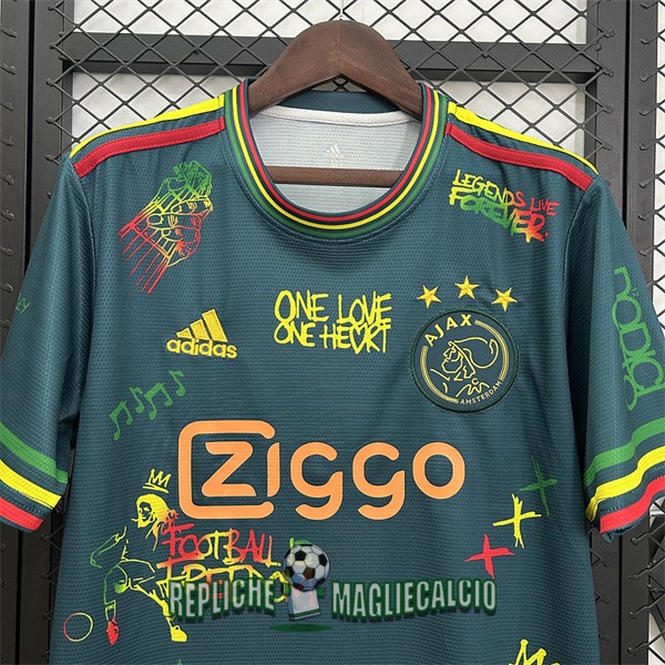 maglia ajax edizione speciale verde bob marley 2025-2026 - immagine 2