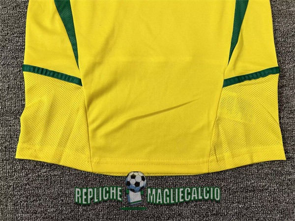 maglia brasile bambino manica lunga vintage prima 2002 - immagine 3