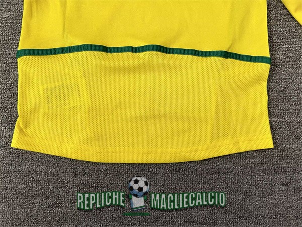 maglia brasile bambino manica lunga vintage prima 2002 - immagine 5