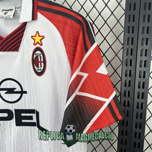 maglia ac milan vintage edizione speciale rojo bianco 1997-1998 - immagine 7