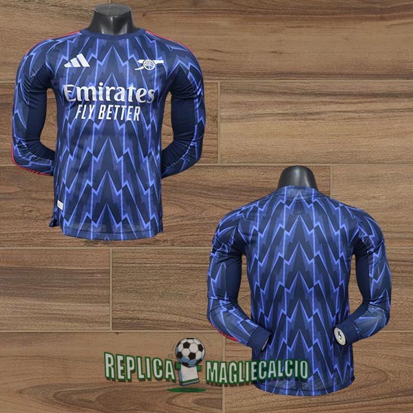 maglia arsenal manica lunga seconda versione player 2025-2026