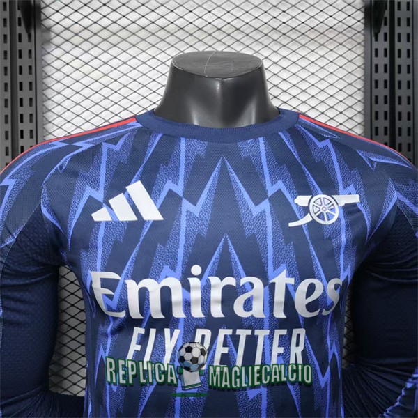maglia arsenal manica lunga seconda versione player 2025-2026 - immagine 2