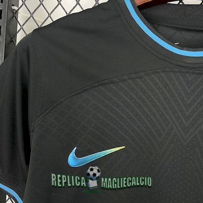 maglia brasile vintage edizione speciale nero charles oliveira 2022-2023 - immagine 3