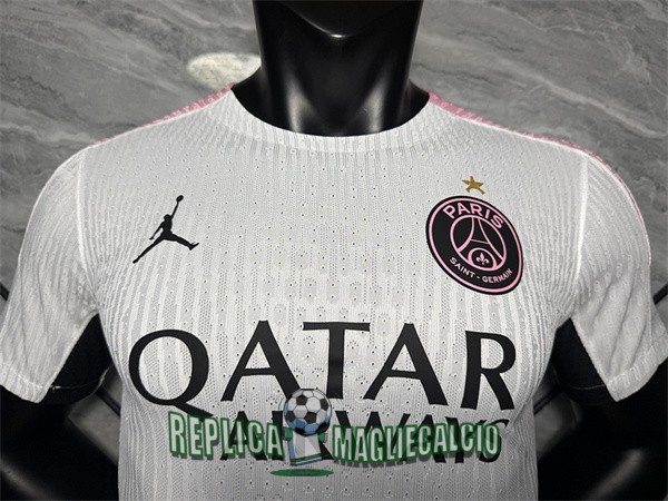 maglia psg edizione speciale versione player bianco rosa jordan 2025-2026 - immagine 2