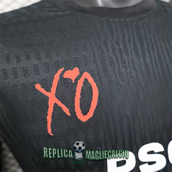 maglia psg edizione speciale versione player nero bianco 2025-2026 - immagine 5