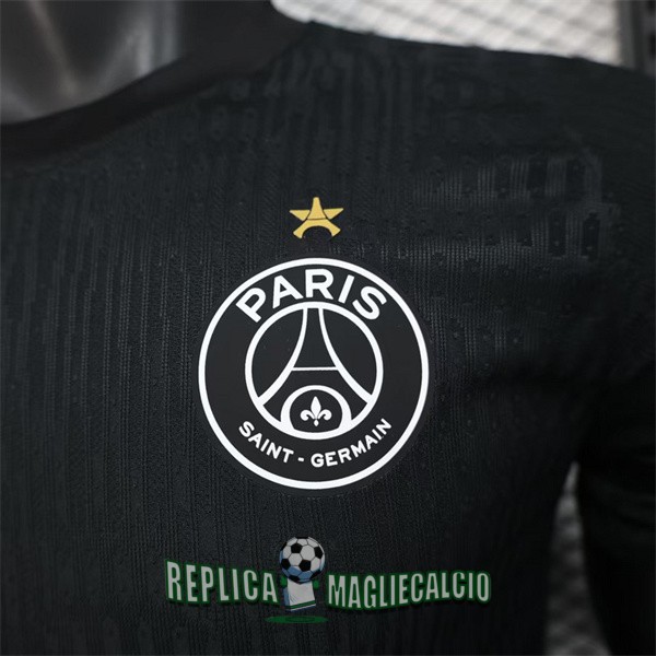 maglia psg edizione speciale versione player nero bianco 2025-2026 - immagine 6