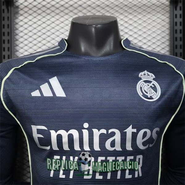 maglia real madrid manica lunga seconda versione player 2025-2026 - immagine 8